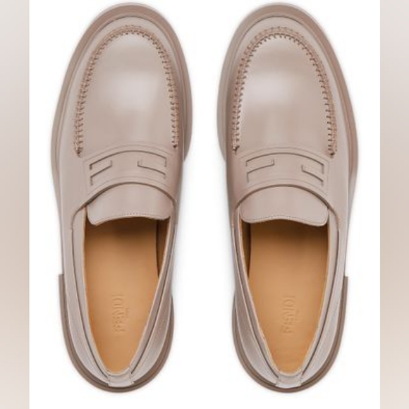 Fendi Frame FF Logo Loafers Men's 8/9 - Picture 1 of 12
